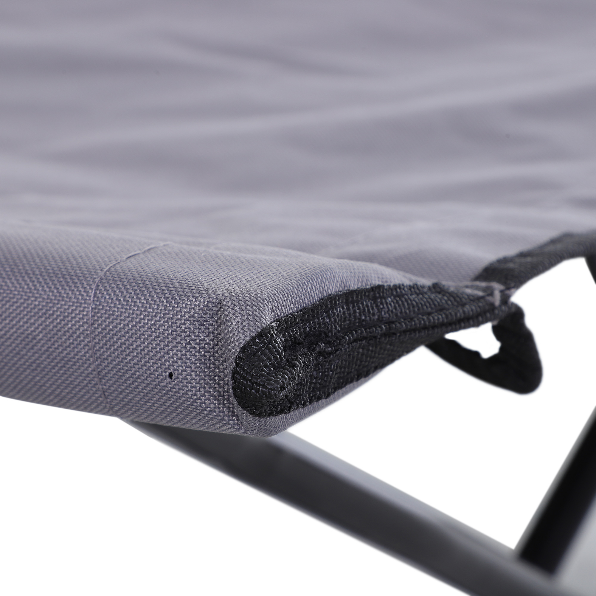 Campingliege, Campingbett für bis zu 2 Personen, 193L x 125B x 40H cm, Grau