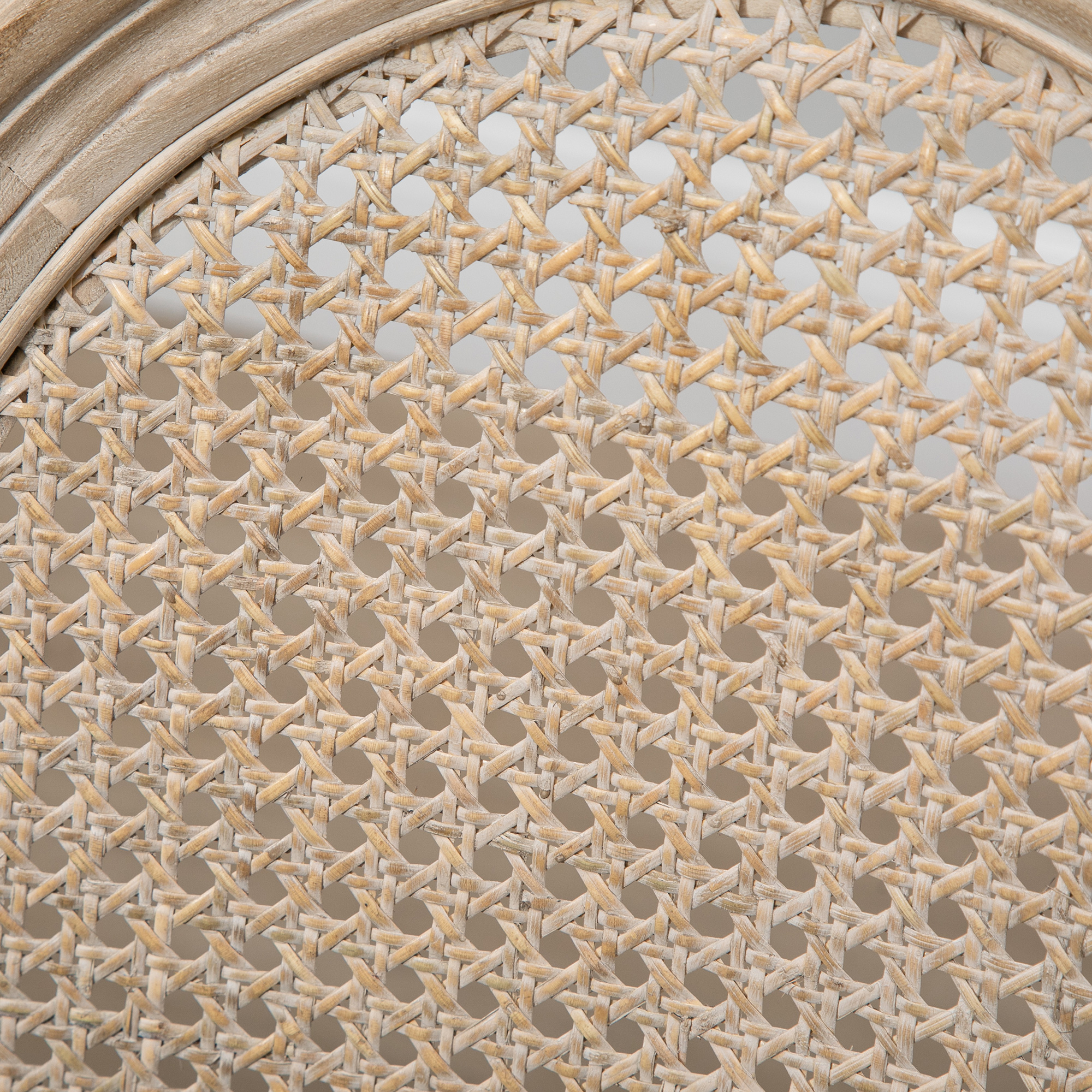 Küchenstühle im 2er-Set, weich gepolstert, Vintage-Design, Rattanoptik, Grau