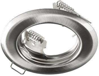 Decken-Einbaustrahler "SR80" chrom-matt, starr, Ø80mm, für 50mm Lampen Decken-Einbaustrahler "SR80" chrom-matt, starr, Ø80mm, für 50mm Lampen