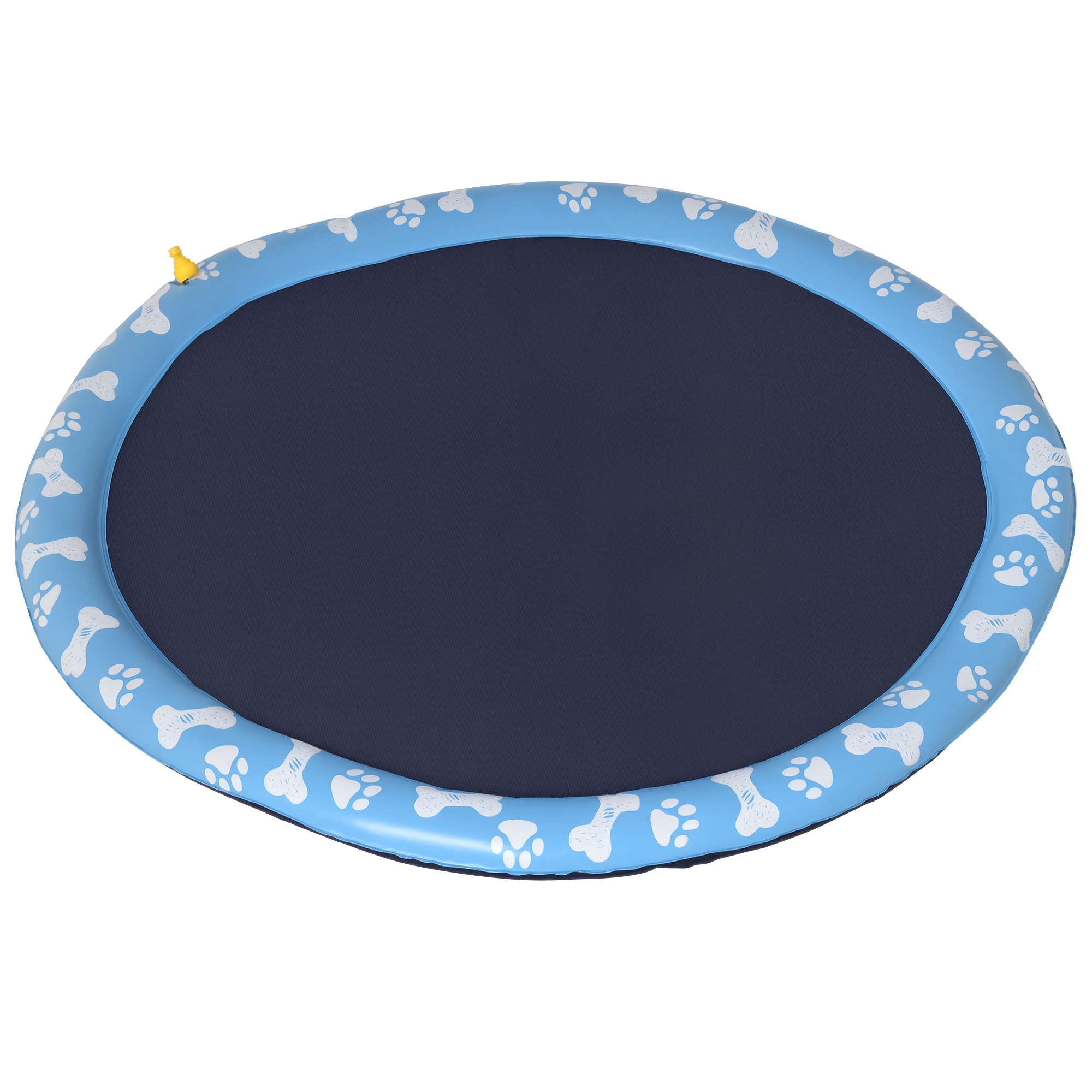Hundepool, Planschbecken, mit Wasserdüse, rund, rutschfest, blau, Ø150 cm Hundepool, Planschbecken, mit Wasserdüse, rund, rutschfest, blau, Ø150 cm