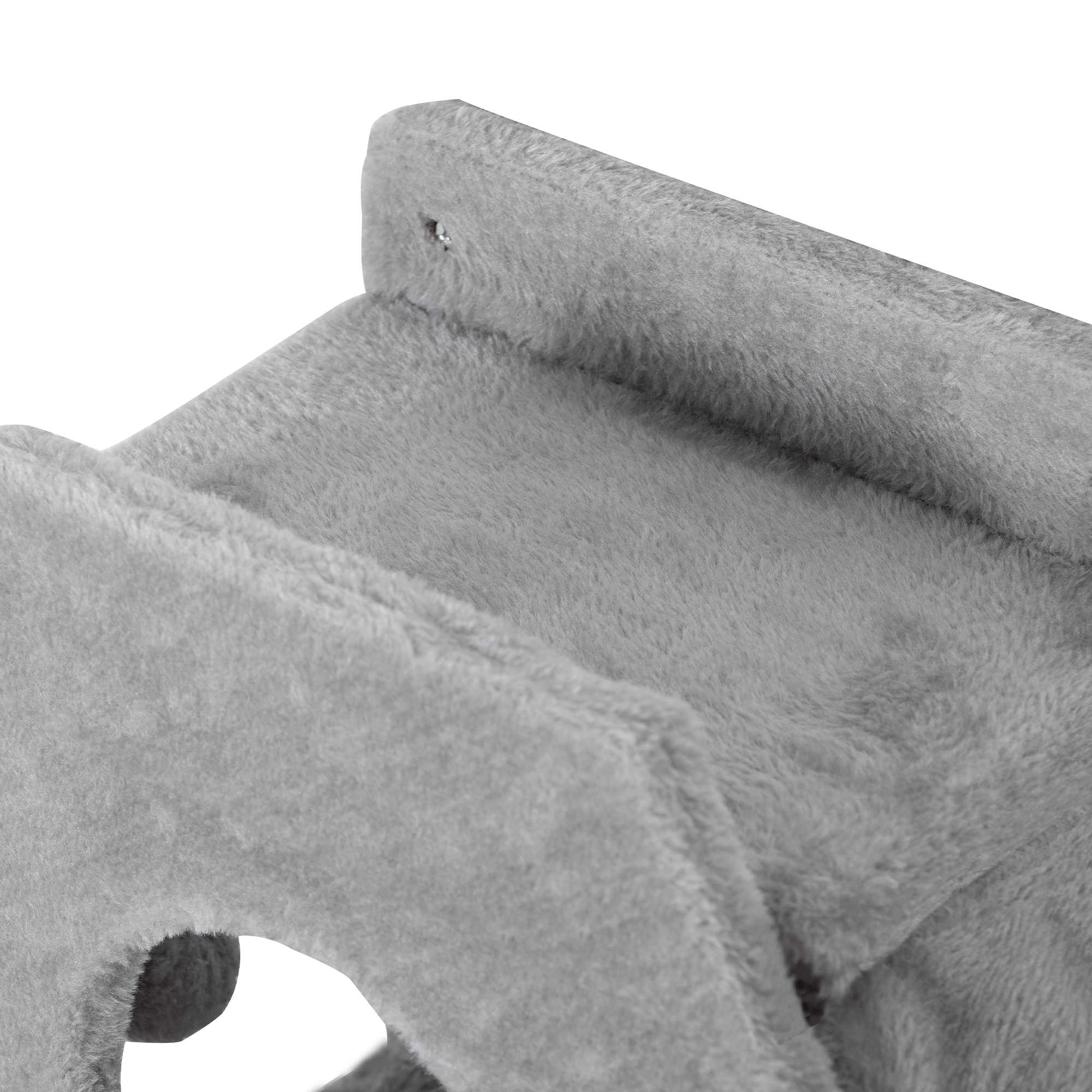 Katzen Kletterwand, inkl. Katzenhaus, Leitern, Spielball, platzsparend, Hellgrau