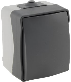NUQUI Feuchtraum Taster, IP54, Aufputz, 250V~/ 10A NUQUI Feuchtraum Wechsel-Schalter, IP54, Aufputz, 250V~/ 10A