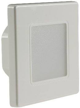 LED Wand-Einbauleuchte "EBL 86", 2,5W, 3000k, warmweiß, Rahmen cremeweiß