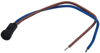 G4 Lampenfassung "Mini", rund, max 12V/50W, 15cm Kabel G4 Lampenfassung "Mini", rund, max 12V/50W, 15cm Kabel