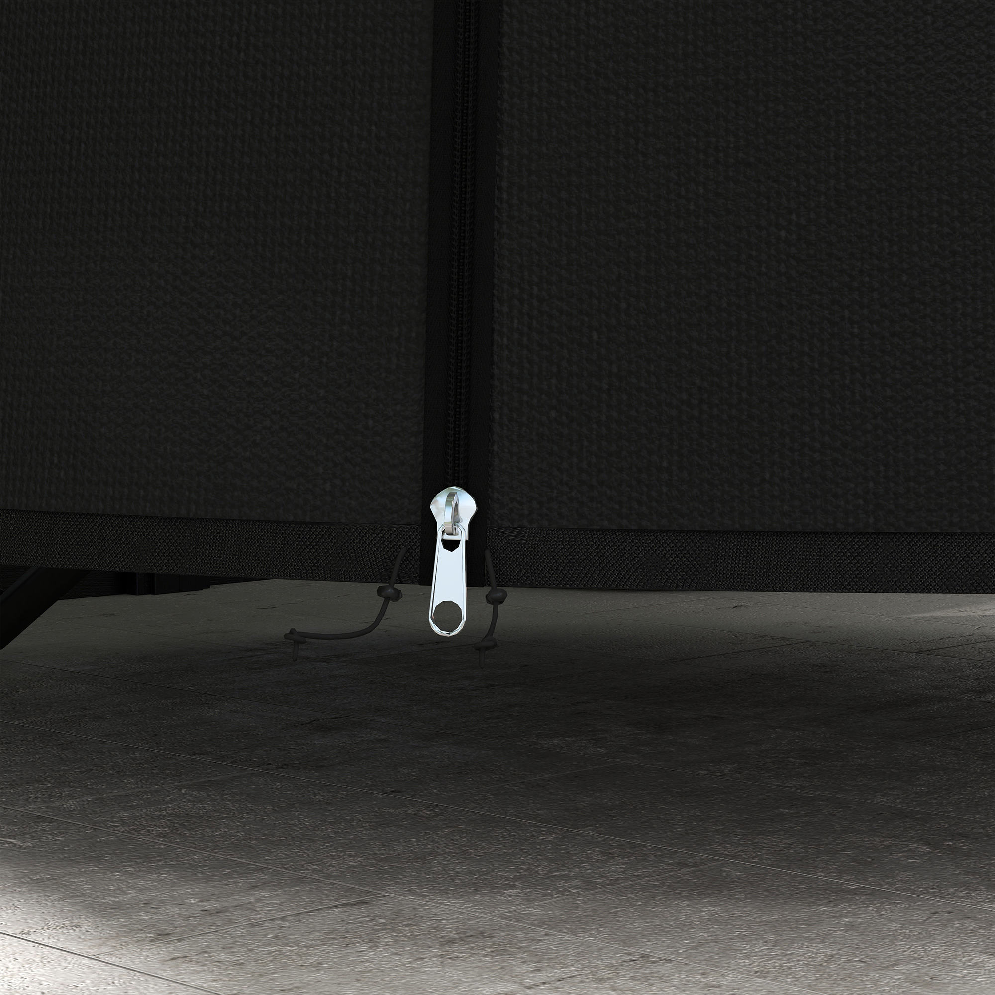 Outdoor-Möbelabdeckung Möbelabdeckung Schutzplane für Möbel, wetterbeständig, 196 cm x 196 cm x 230 cm, Schwarz