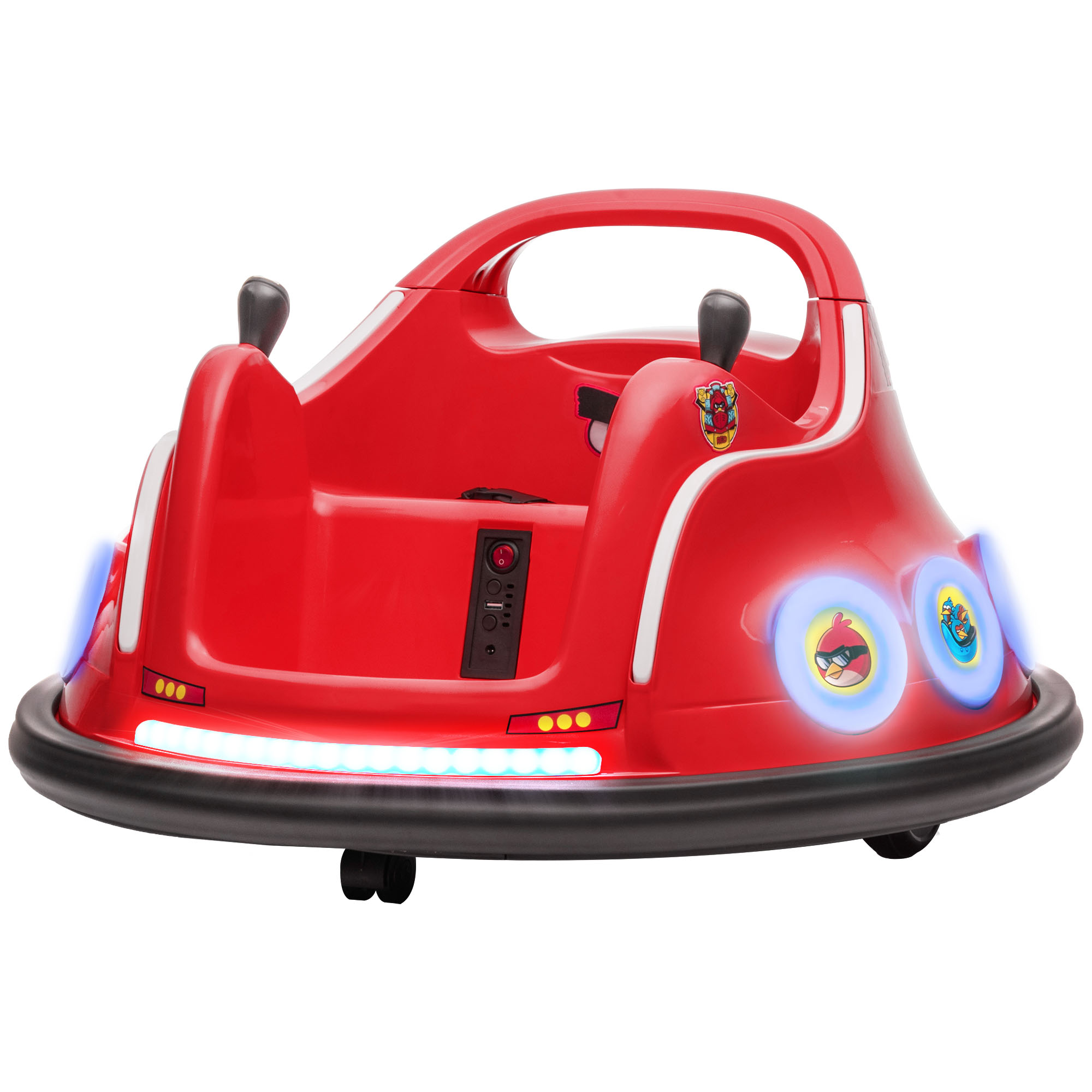 Kinderfahrzeug Autoscooter, 360°-Drehung, für 3-5 Jahre, mit Fernbedienung, Musik, Rot