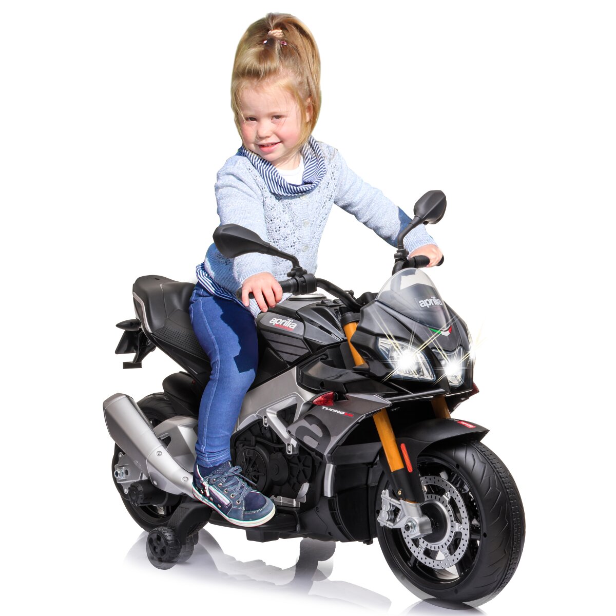 Kinderfahrzeug Aprilia Tuono V4 1100 RR schwarz