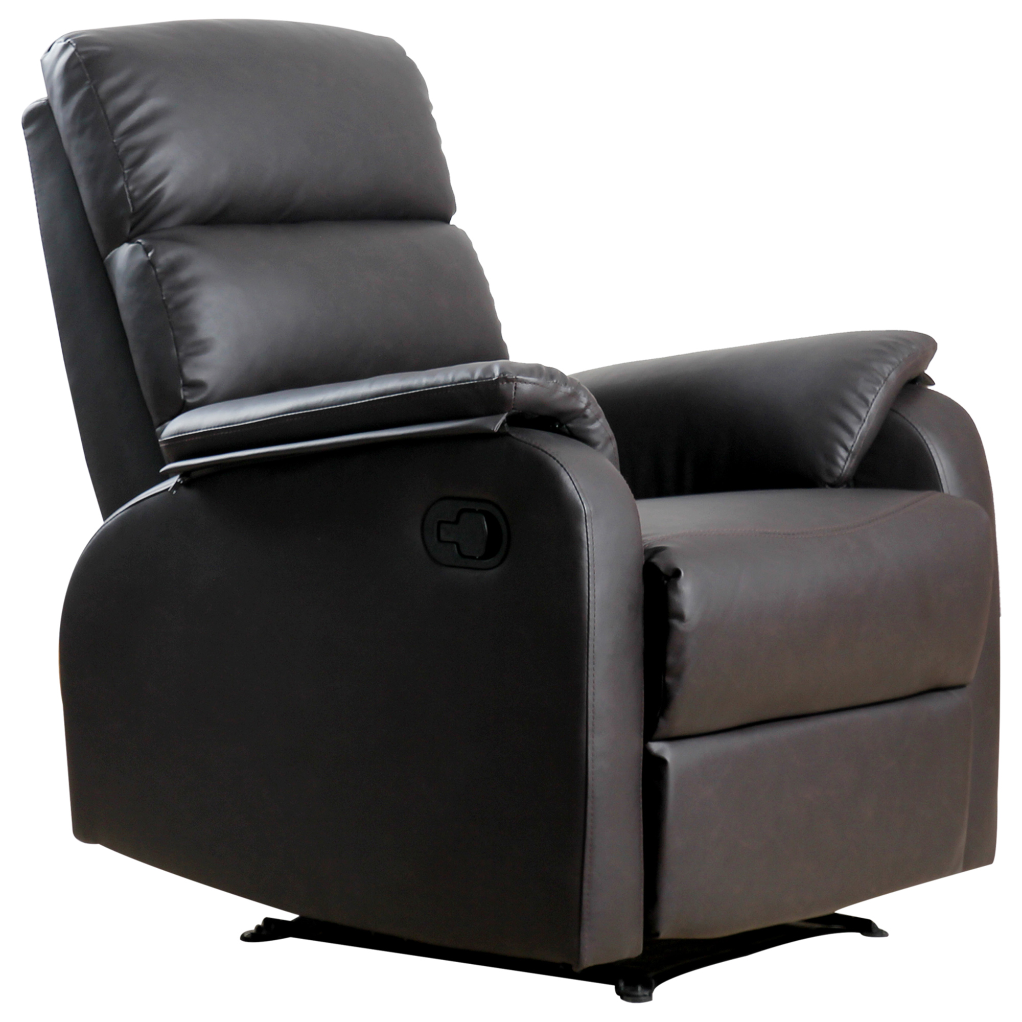 Relaxsessel Fernsehsessel Couch-Sessel Liegesessel Winkelschreibtisch mit CPU-Ständer verstellbar ergonomisch Kunstleder Stahl Braun 75 x 92 x 99 cm