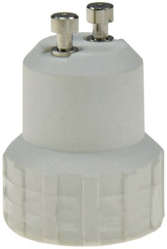 Lampensockel-Adapter, Kunststoff, GU10 auf E14