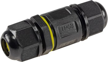 Kabelverbinder 3-polig, IP68, 450V/24A, Schraubanschluss, für Kabel Ø 6-11mm