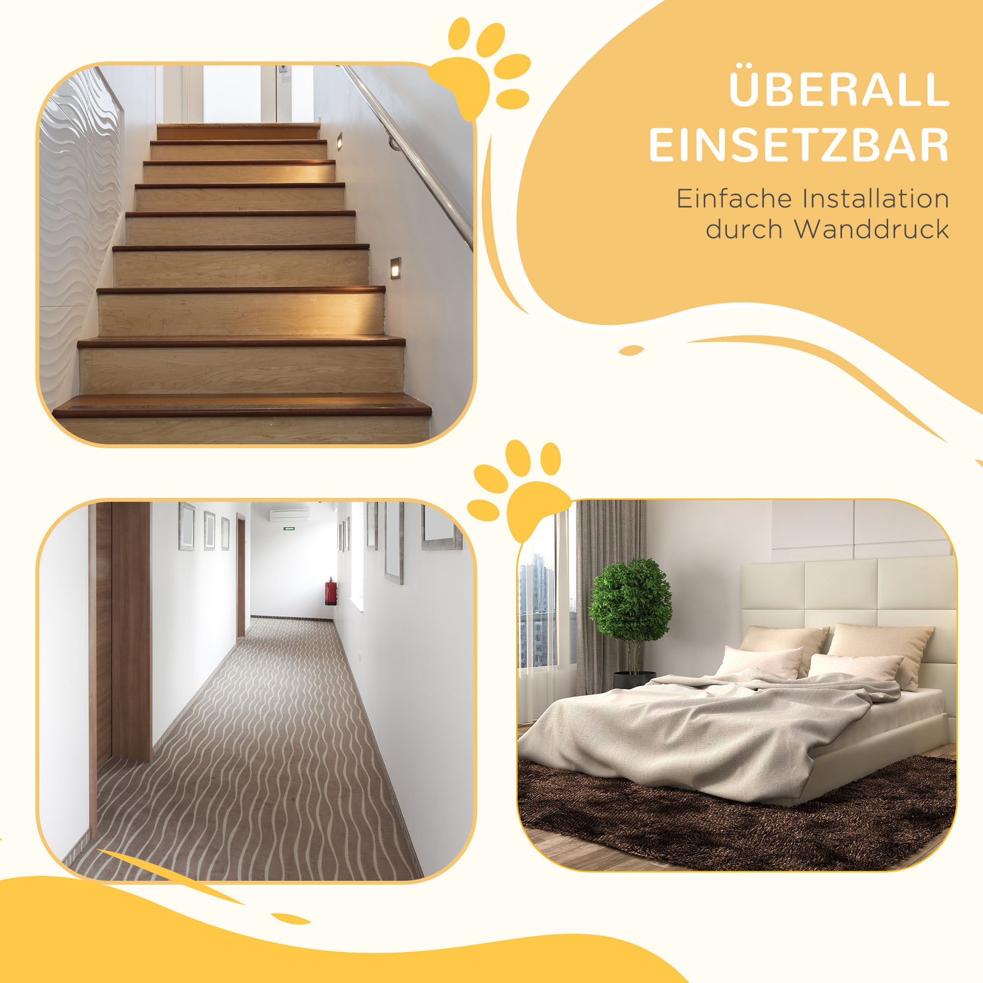 Absperrgitter für Hunde, extra hoch, Schließautomatik, Metallrahmen, 97,5 x 104,1 cm, Weiß