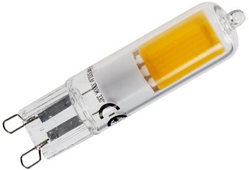 LED Stiftsockel G9, 4W, 500lm, 330°, 230V, 3000k / warmweiß, Glas