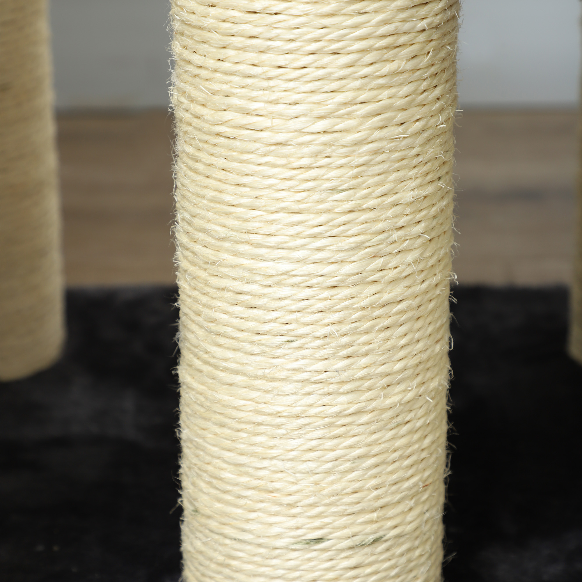 Hundetreppe 4 Stufen 59 cm Hoch Haustiertreppe für Katze und Hunde Hunderampe Katzentreppe Einstiegshilfe für Bett, Sofa, Couch Grau