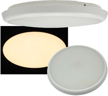 LED Deckenleuchte "SALAO 22 WW" IP54, 22W, 2200lm, 3000K, HF Bewegungsmelder LED Deckenleuchte "SALAO 22 WW" IP54, 22W, 2200lm, 3000K, HF Bewegungsmelder
