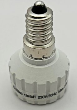 Lampensockel-Adapter, Keramik, E14 auf GU10