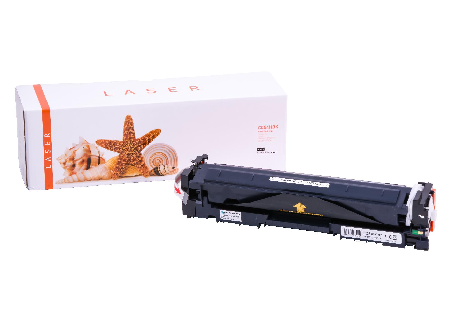 054HBK alternativ Toner black für Canon / 3028C002 / 3.100 Seiten