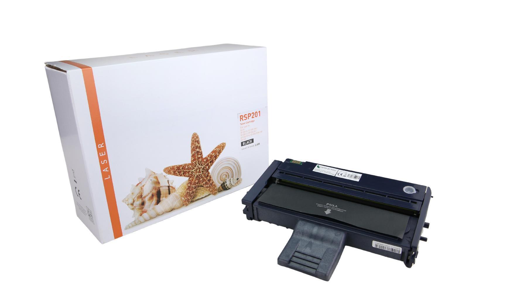 SP201 alternativ Toner black für Ricoh  / 407254 / 2.600 Seiten