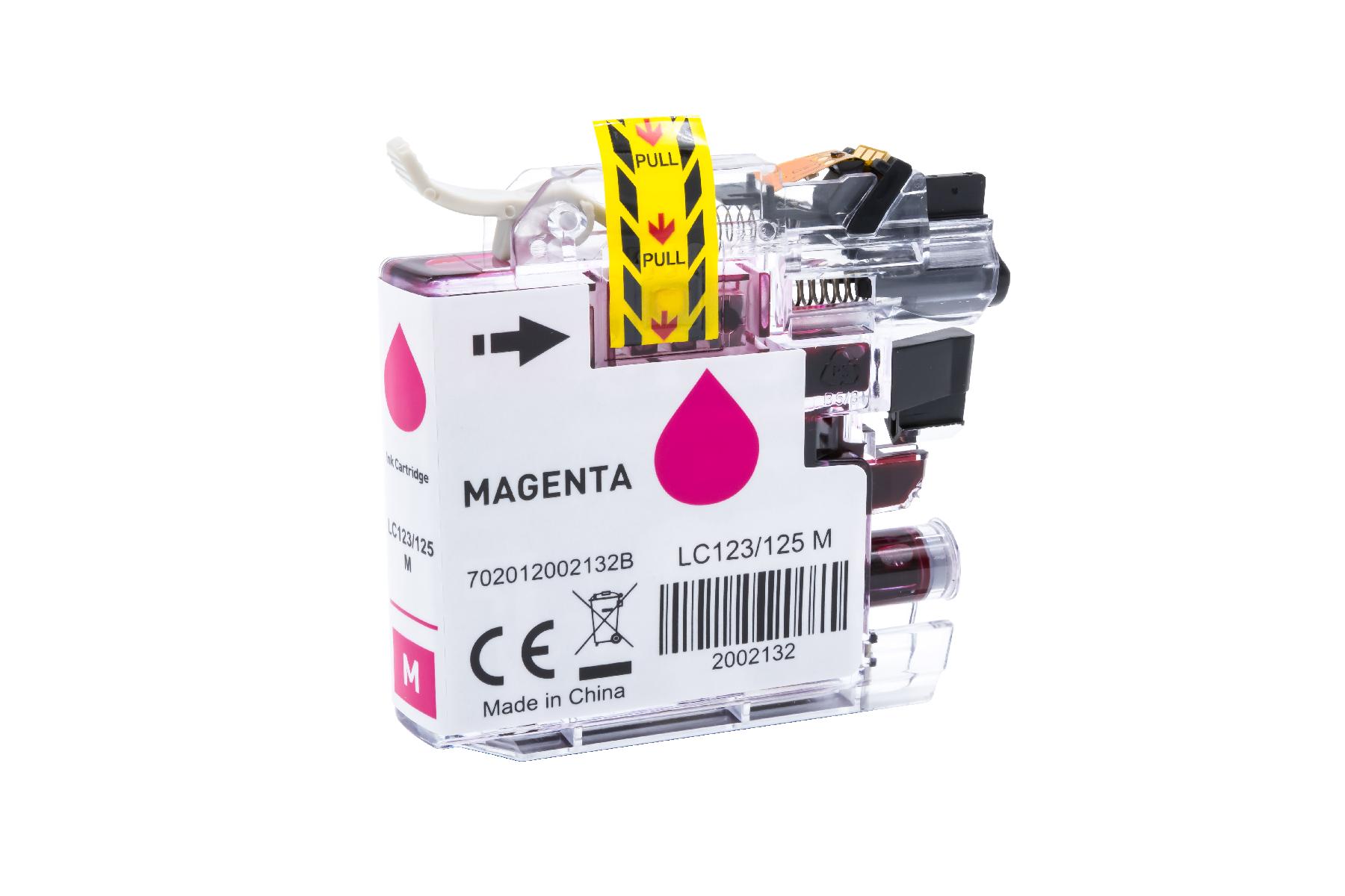 LC125XLM alternativ Tinte magenta für Brother / LC125M / 16,6ml
