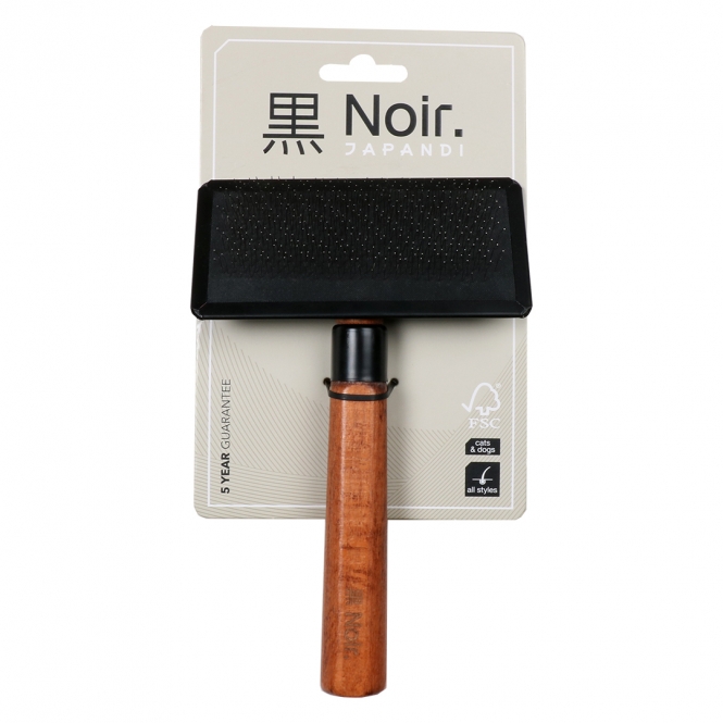 EBI Noir Japandi Slicker-Bürste - L - 18,5 x 11,5 x 3cm EBI Noir Japandi Slicker-Bürste - L - 18,5 x 11,5 x 3cm