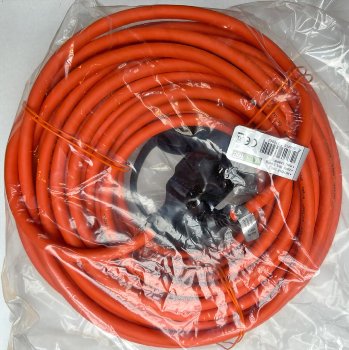 Verlängerungskabel 25m, IP44, Orange, H07RN-F 3G1,5 , Stecker / Kupplung