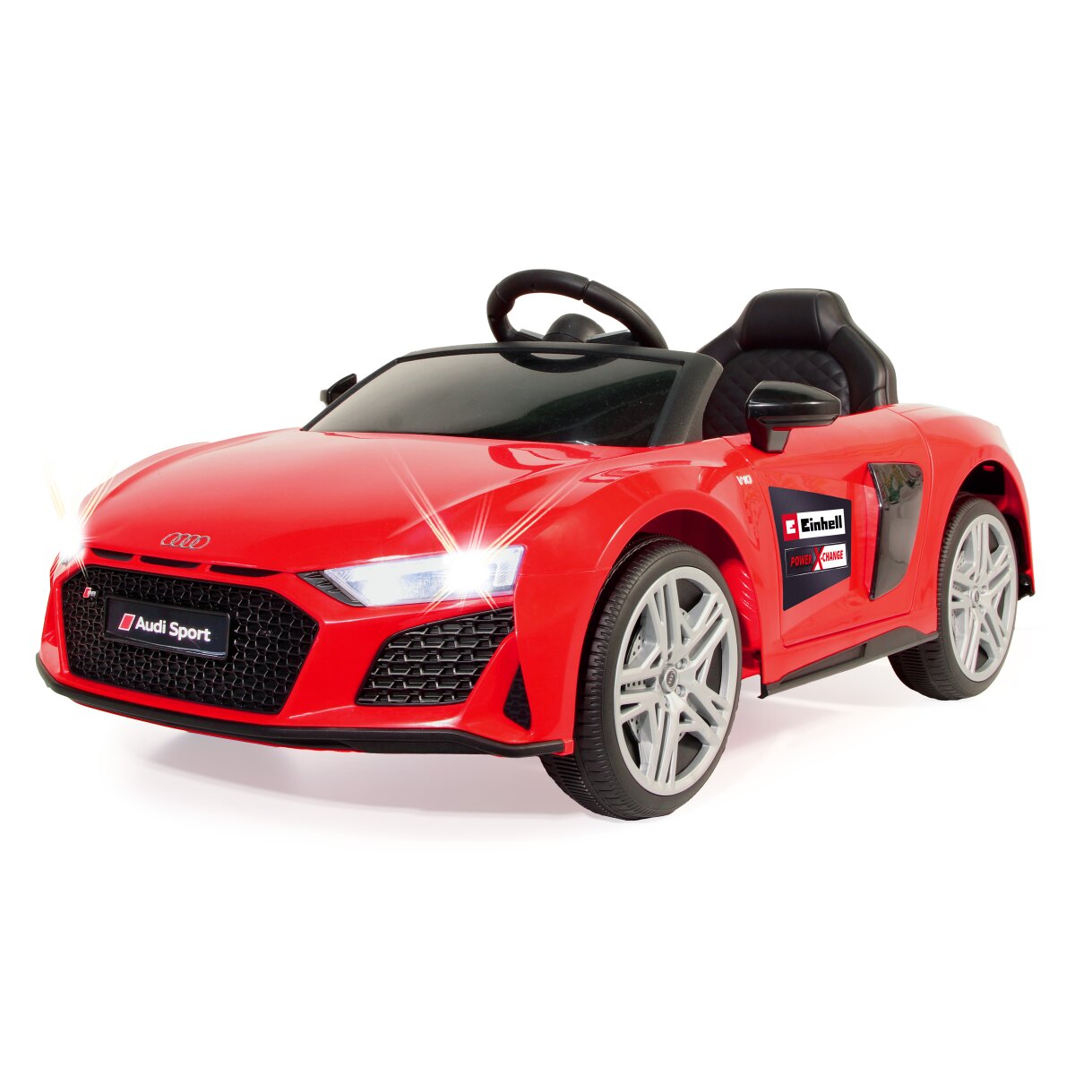 Kinderfahrzeug Audi R8 Spyder rot Einhell Power X-Change inkl. Starter Set
