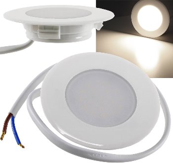 LED-Einbauleuchte "EBL-HV65w", weiß, 2 Watt, 230V, 4200K, 237Lm, neutralweiß LED-Einbauleuchte "EBL-HV65w", weiß, 2 Watt, 230V, 4200K, 237Lm, neutralweiß