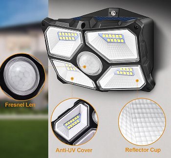LED Solar Wandleuchte "SWL 722", PIR Bewegungsmelder, 72 LEDs, IP65 LED Solar Wandleuchte "SWL 722", PIR Bewegungsmelder, 72 LEDs, IP65
