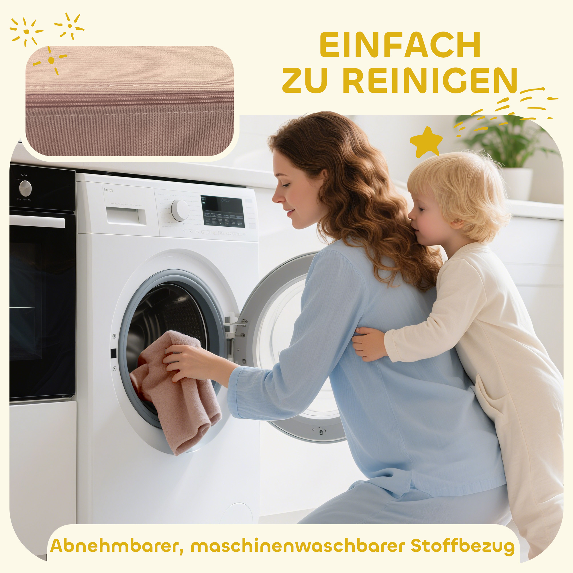 Softbaustein-Set für Kinder, 12-teiliges Stoffblock-Set, Schaumstoff, Cordbezug, waschbar, Pastellbunt