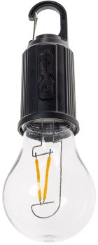 LED Glühlampe mit Akku "CT-KL3", dimmbar, mit Haken / Karabiner, 3000k / Warmweiß