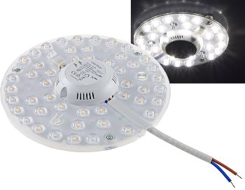 LED Umrüstmodul "UM18nw" für Leuchten, Ø180mm, 18W, 1990lm, 4000K, Magnethalter LED Umrüstmodul "UM24nw" für Leuchten, Ø180mm, 25W, 2700lm, 4000K, Magnethalter