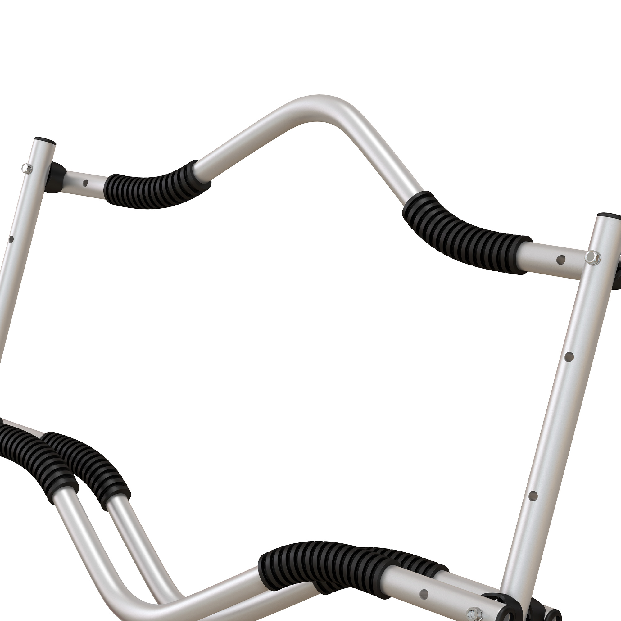 Kajakwagen, Aluminium Transportkarre, 82x25,4x77,5 cm, Silber Gelb