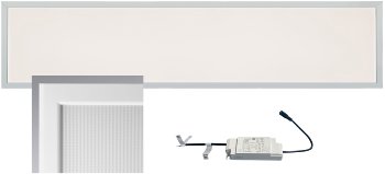LED Licht-Panel "CTP-120 Office" warm, 30x120cm, 3000K, 40W, 3750lm, UGR16 LED Licht-Panel "CTP-120 Office" warm, 30x120cm, 3000K, 40W, 3750lm, UGR16