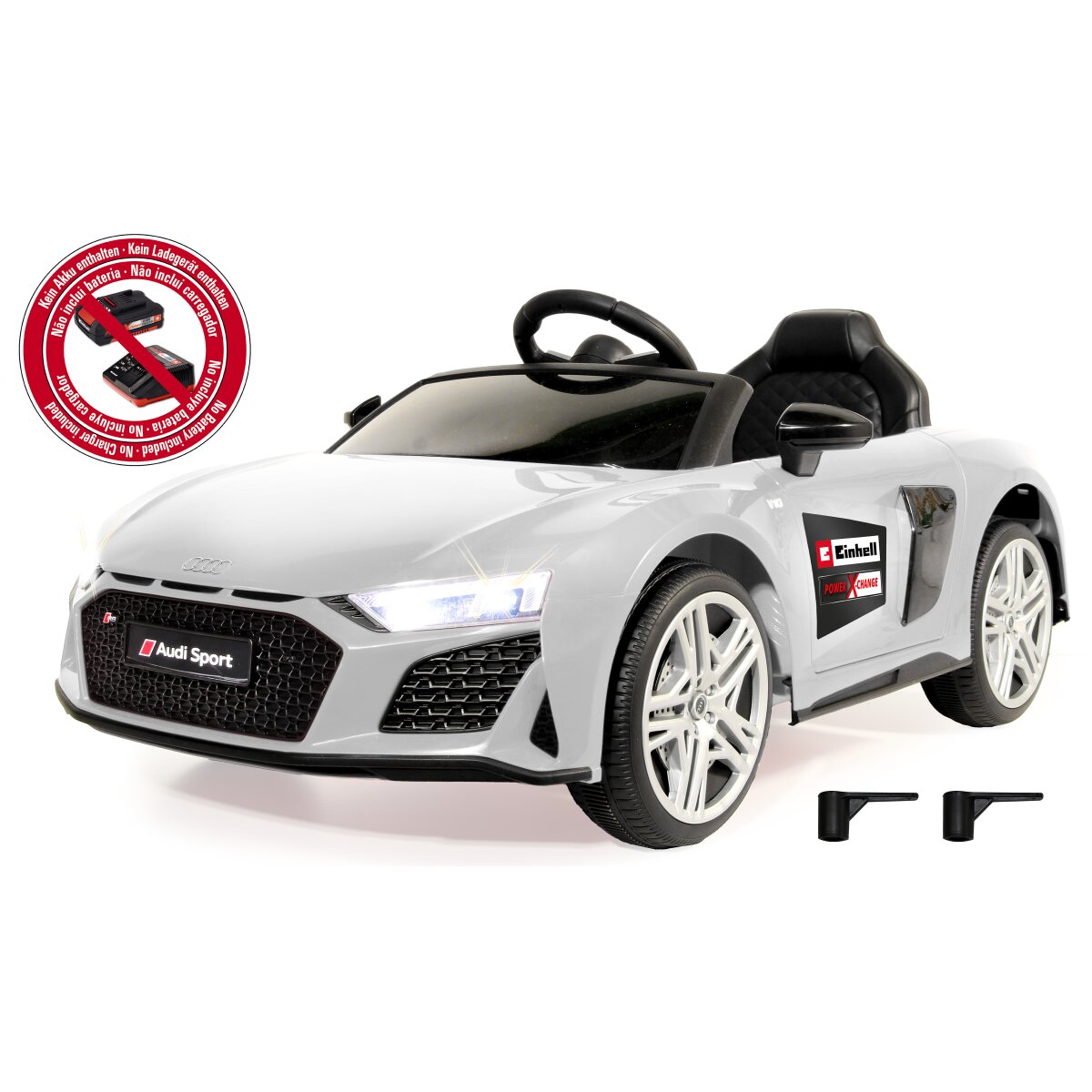 Kinderfahrzeug Audi R8 Spyder weiß Einhell Power X-Change