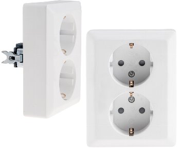 MILOS Schutzkontakt-Steckdose 2-fach, 250V~/ 16A, 1x UP, weiß matt MILOS Schutzkontakt-Steckdose 2-fach, 250V~/ 16A, 1x UP, weiß matt