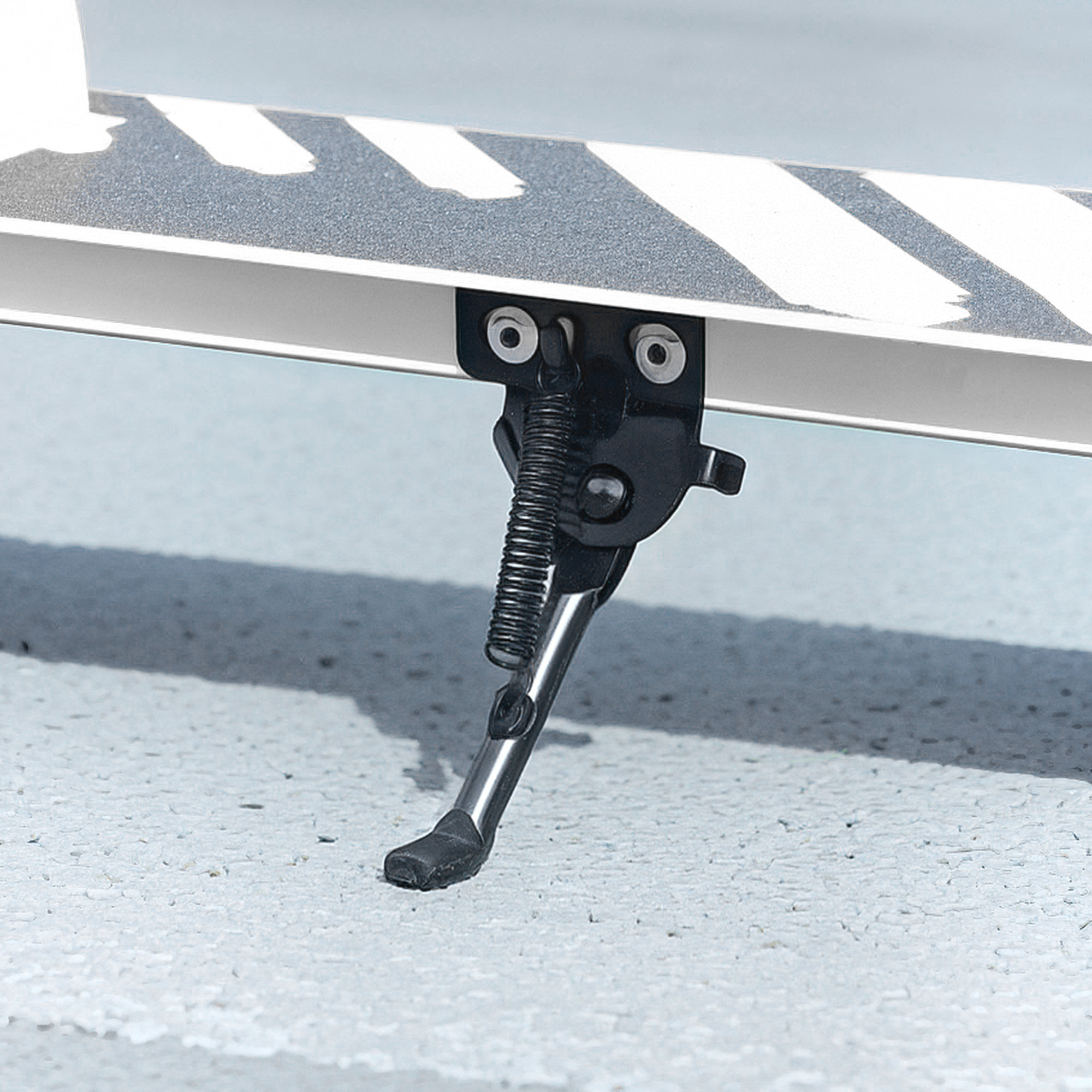 Kinderroller, Doppelte Bremsen, Metallrahmen, Fußstütze, faltbar, 3-8 Jahre, Weiß