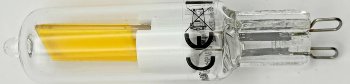 LED Stiftsockel G9, 4W, 500lm, 330°, 230V, 3000k / warmweiß, Glas
