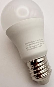 LED Glühlampe E27 "G70 AGL" warmweiß, 3000k, 930lm, 230V/9W, 160°