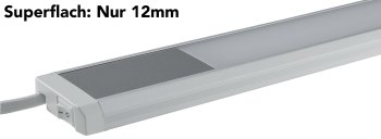 LED Unterbauleuchte "Comprido 600", 230V, 10W, 1280lm, 60cm, 3000K warmweiß