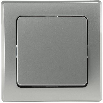 DELPHI Wechsel-Schalter, UP, silber, 250V~/ 10A, inkl. Rahmen, Steckanschluss DELPHI Wechsel-Schalter, UP, silber, 250V~/ 10A, inkl. Rahmen, Steckanschluss