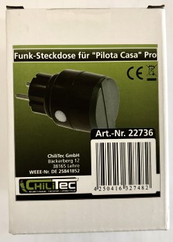 Funk-Steckdose für "Pilota Casa" Pro, IP44, 230V, 2000W, max. 30m