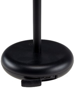 LED Akku-Tischleuchte "Foco Luz", 2900K, IP44, dimmbar, 26cm, matt schwarz