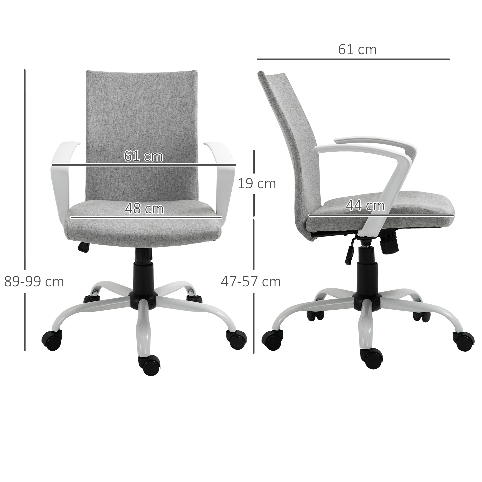 Bürostuhl Drehstuhl höhenverstellbarer Home-Office-Stuhl Schaumstoff Nylon