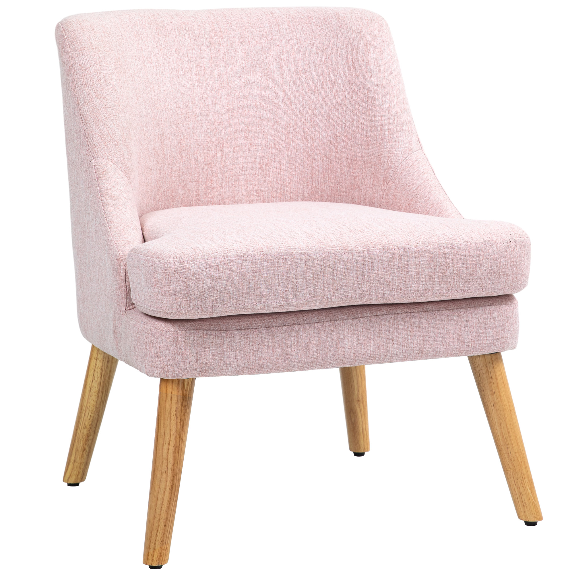 Akzentsessel im skandinavischen Stil, Samt, 25D-Schaumstoff, Hevea-Holzbeine, Beige, 63x69x79,5 cm Akzentsessel im skandinavischen Stil, Samt, 25D-Schaumstoff, Hevea-Holzbeine, Beige, 63x69x79,5 cm