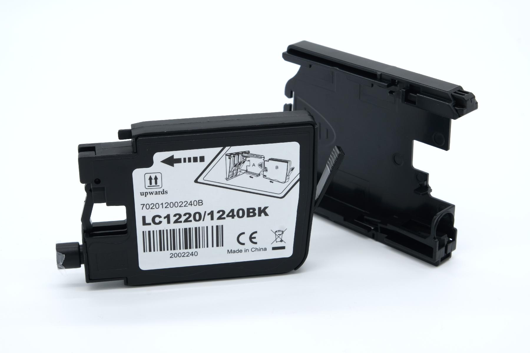 LC1220/1240/1280BK alternativ Tinte black für / LC1240BK / 16,6ml