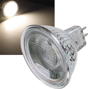 LED Strahler MR16 "H50 COB", 4000k, 460lm, 12V/5W, neutralweiß LED Strahler MR16 "H50 COB", 4000k, 460lm, 12V/5W, neutralweiß