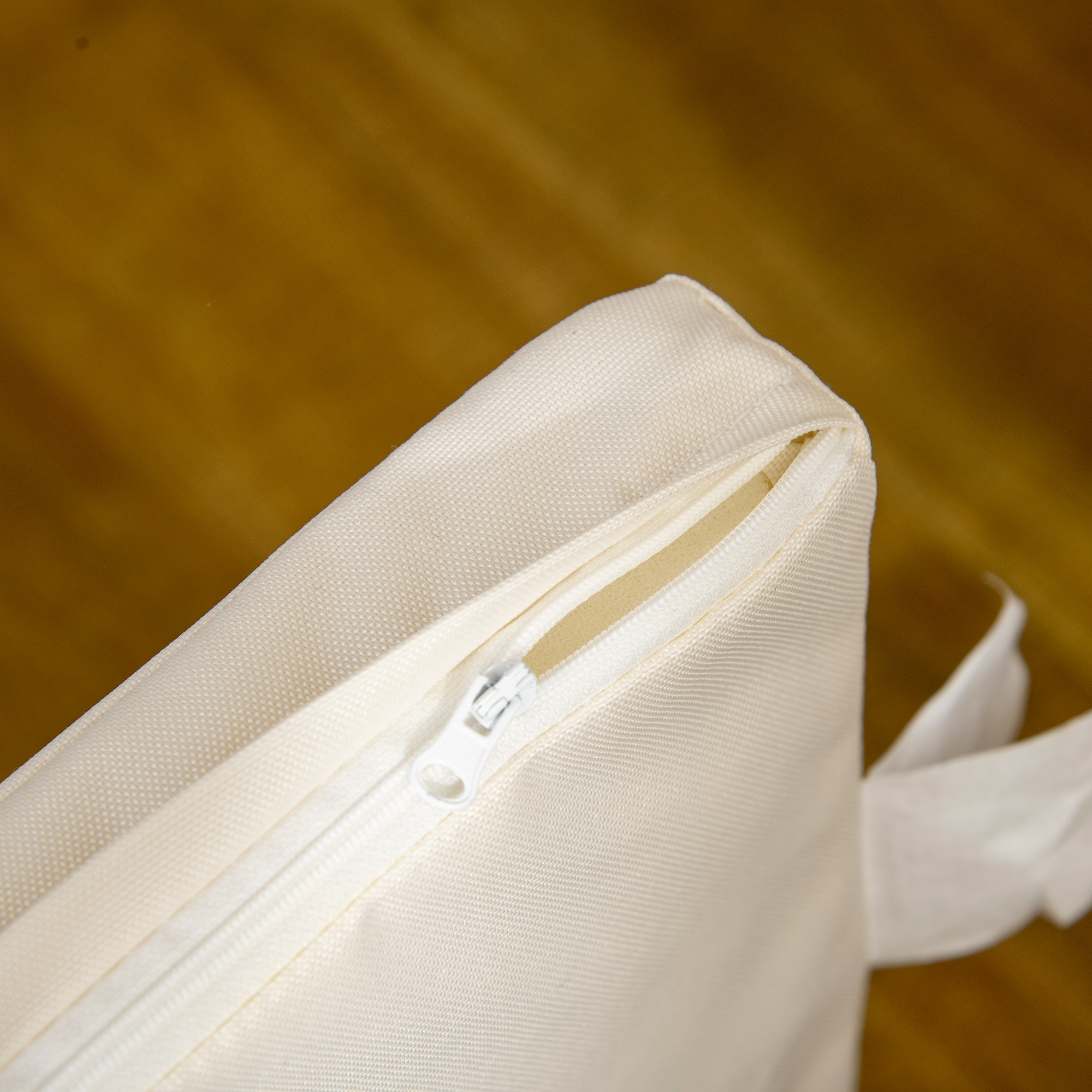 Hundekäfig, waschbares Kissen, Hundebox, 2 Verriegelungen, 90 cm x 58 cm x 65 cm, Natur + Schwarz + Weiß