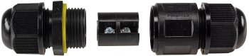 Kabelverbinder 3-polig, IP68, 450V/24A, Schraubanschluss, für Kabel Ø 6-11mm