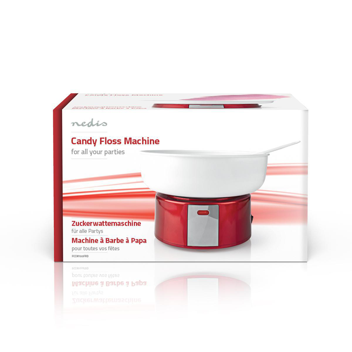 Zuckerwattemaschine | 500 W | Red / Weiss