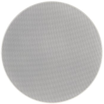 Einbaulautsprecher "CTE-26R", rund, weiß / 2-Wege, Ø 25,5cm, 120 Watt