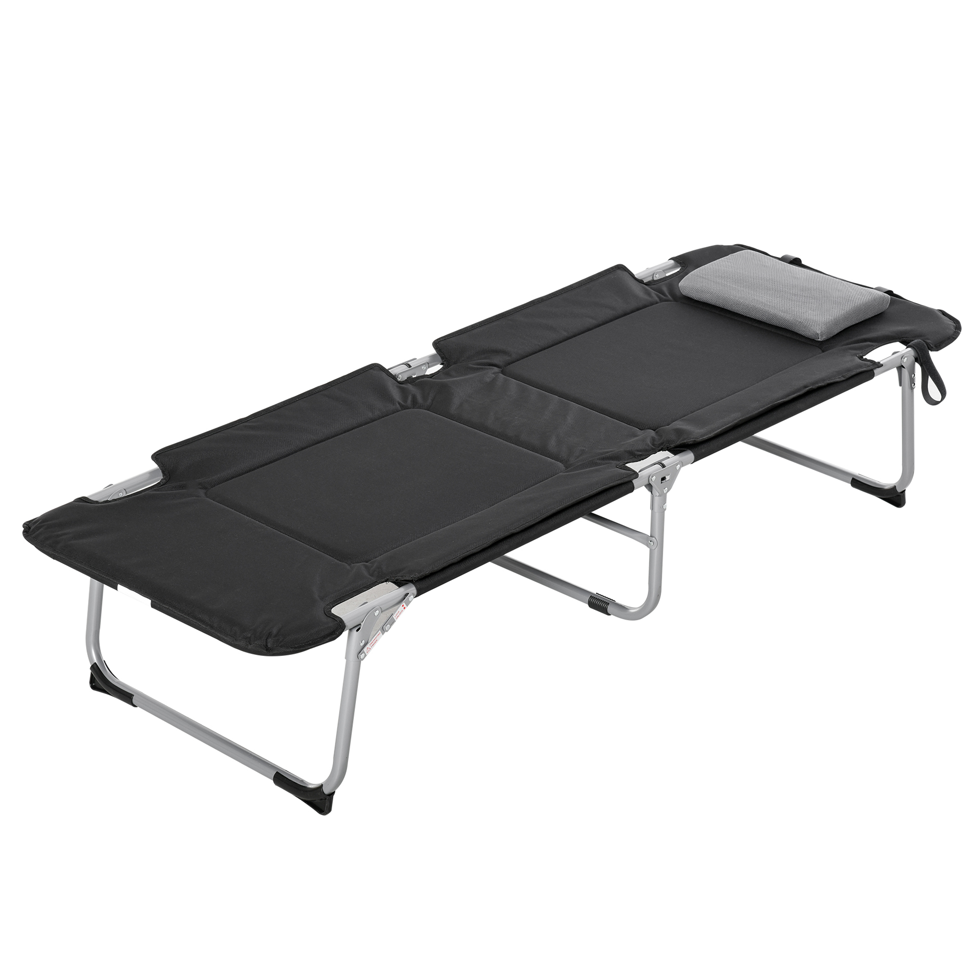 Campingbett Feldbett Klappbett mit Kissen Campingliege für Outdoor Camping Reisen  183 x 66 x 33 cm